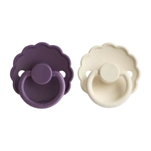 FRIGG Daisy Fopspeen - 0-6 Mnd - 2 Stuks - Violet Dream / Cream