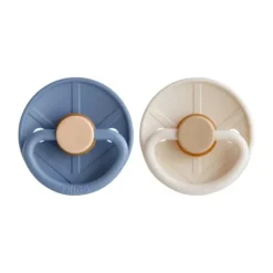 FRIGG Little Viking Fopspeen - 0-6 Mnd - 2 stuks - Ocean View/Cream