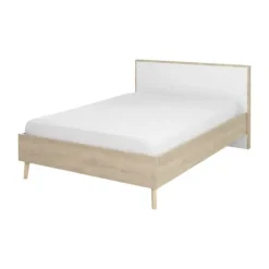 Gami Larvik Bed - 120x200 cm - Licht Eikenhout