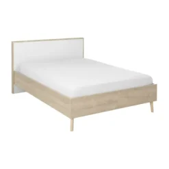 Gami Larvik Bed - 120x200 cm - Licht Eikenhout