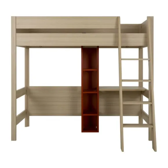 Gautier Mezzanine Tiny Bed - 90 x 200 cm - Eik/Eik