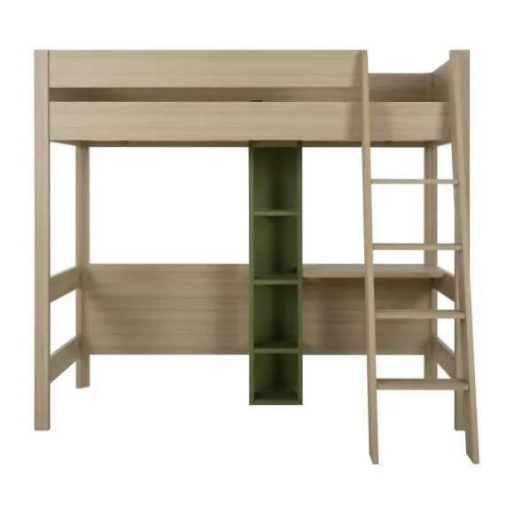 Gautier Mezzanine Tiny Bed - 90 x 200 cm - Eik/Eik