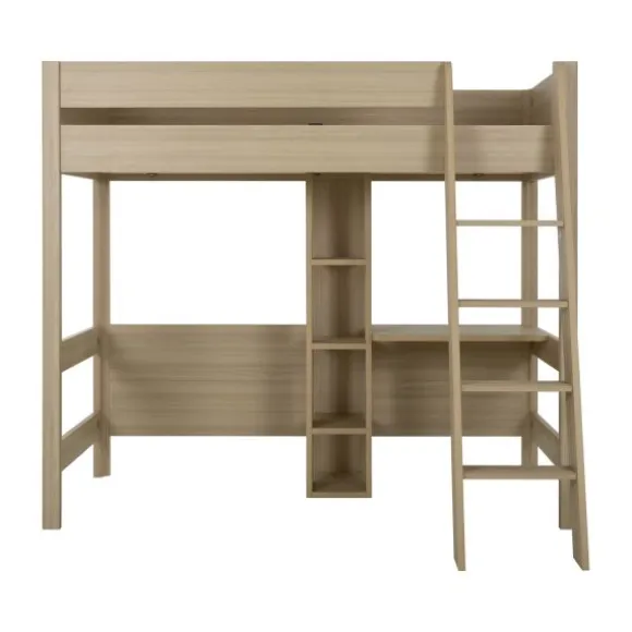 Gautier Mezzanine Tiny Bed - 90 x 200 cm - Eik/Eik