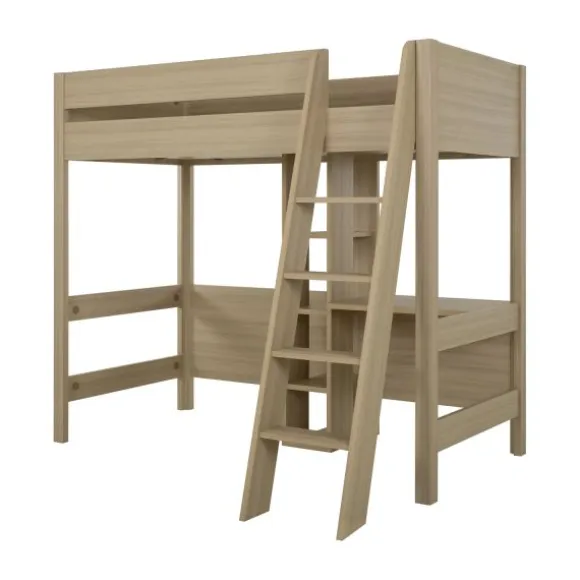 Gautier Mezzanine Tiny Bed - 90 x 200 cm - Eik/Eik