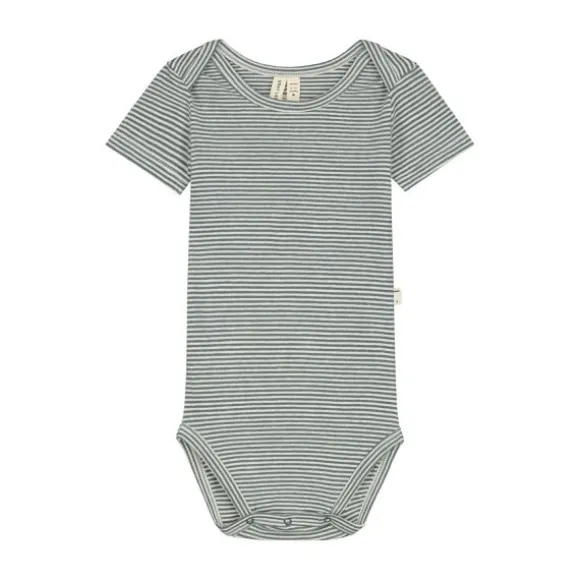 Gray Label Romper - Maat 0-3 Mnd - Blue Grey/Cream