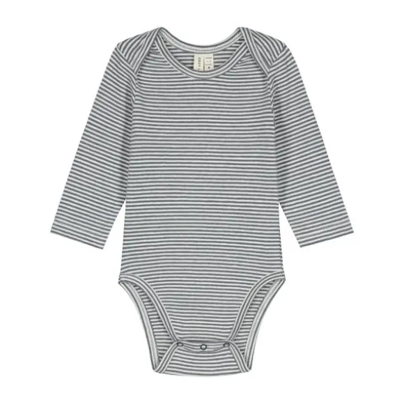 Gray Label Romper - Maat 0-3 Mnd - Blue Grey/Cream