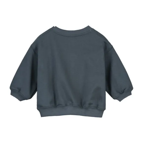 Gray Label Sweater - Dropped Shoulder - Maat 0-3 Mnd - Blue Grey