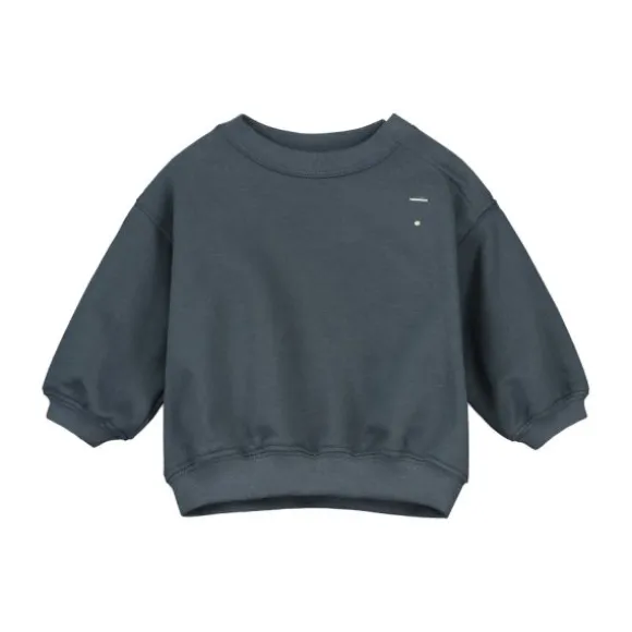 Gray Label Sweater - Dropped Shoulder - Maat 0-3 Mnd - Blue Grey