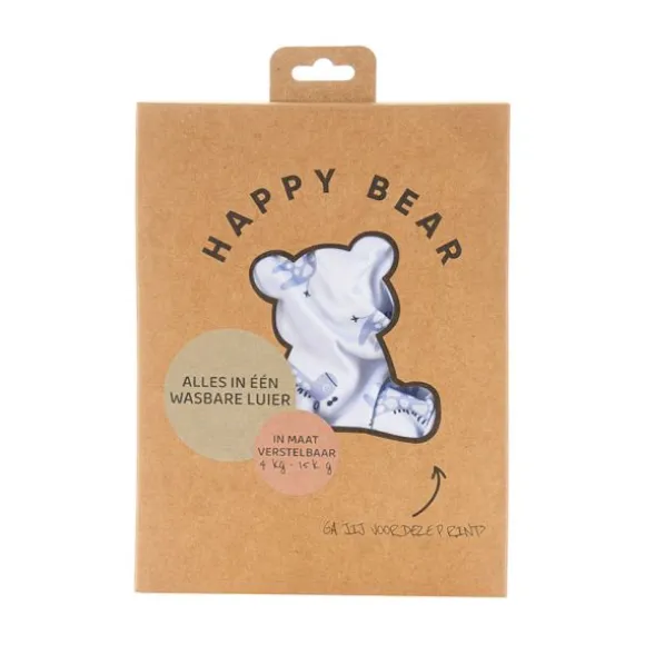 HappyBear Blue Giraffe All-In-One Luier