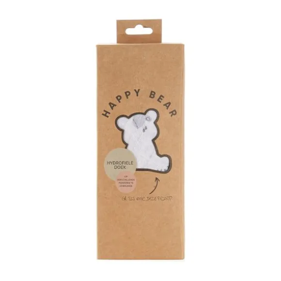 HappyBear Blue Giraffe Hydrofiel Luier 120 x 120 cm