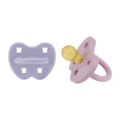 Hevea Fopspeen Rond Dusty Violet / Light Orchid 3-36 Mnd 2 Stuks