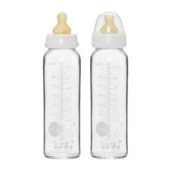 Hevea Glazen Fles 240 ml 2 Stuks