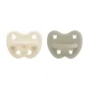 Hevea Orthodontische Fopspeen - 0-3 Mnd – 2 stuks - Oatmeal & Milky White