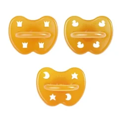 Hevea Trial Fopspeen - 0 Mnd - 3-Pack - Natural
