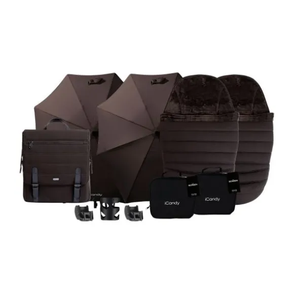 iCandy Double / Twin Accessoires Bundel – Pecan