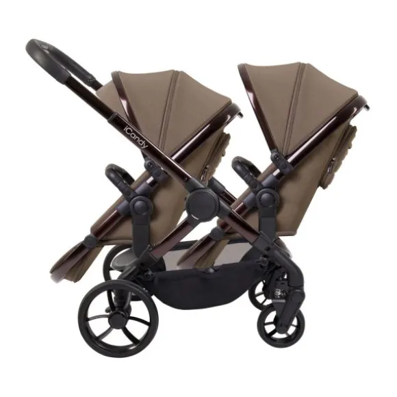ICandy Peach 7 Twin Kinderwagen - Essentiel Bundel - Cookie