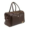 Isoki Double Zip Luiertas - Diagonal Quilted Chocolate