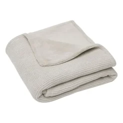 Jollein Basic Knit Ledikantdeken 100 x 150 cm Nougat / Fleece