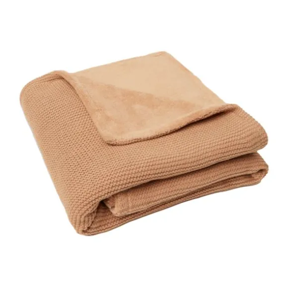 Jollein Basic Knit Wiegdeken 75 x 100 cm Forest Green / Fleece