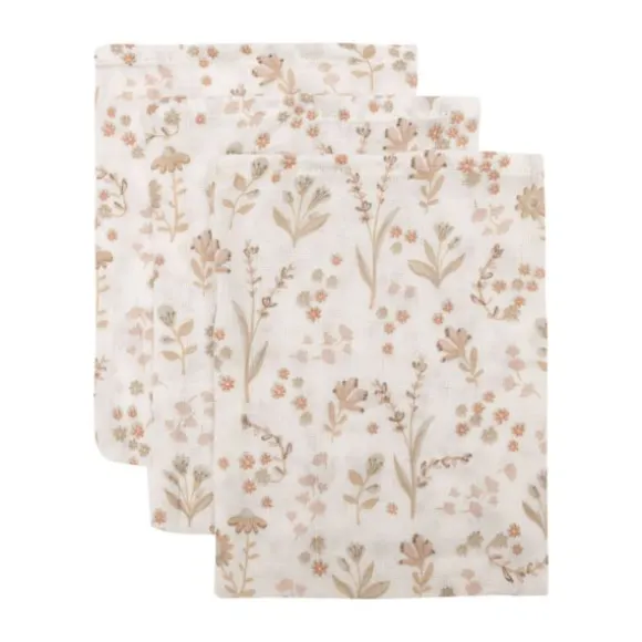 Jollein Bloomy Washandje - 3 Stuks - 15 x 20 cm - Hydrofiel