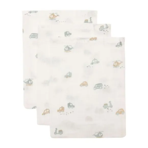 Jollein Bloomy Washandje - 3 Stuks - 15 x 20 cm - Hydrofiel