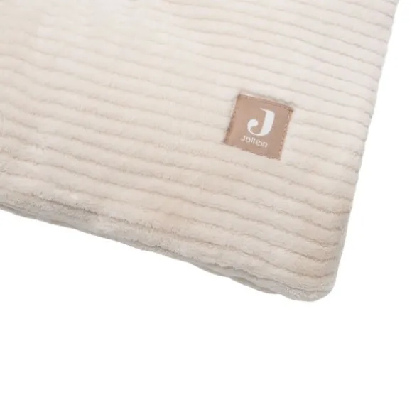 Jollein Boxkleed 100x100 cm - Cloudy Rib - Milky Coffee