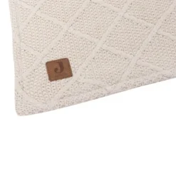 Jollein Check Knit Ledikantdeken - 100 x 150 cm - Oatmeal