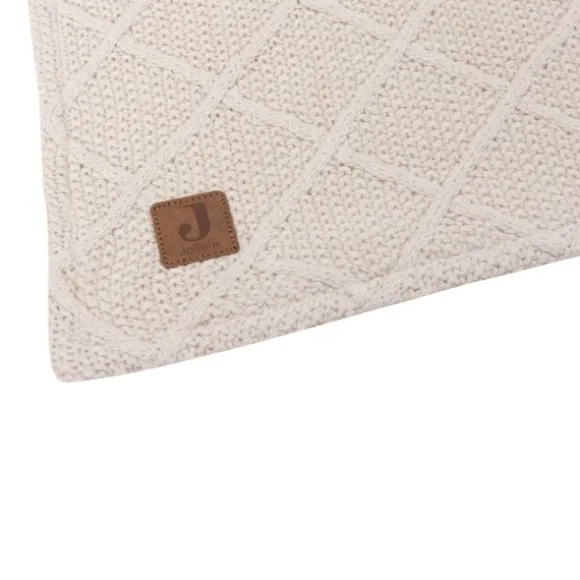 Jollein Check Knit Ledikantdeken - 100 x 150 cm - Oatmeal