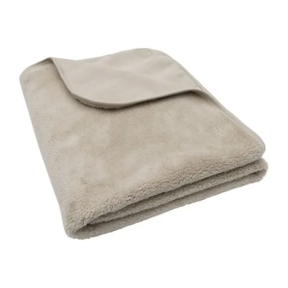Jollein Deken Wieg - Basic Jersey/Sherpa - 75 x 100 cm - Oatmeal