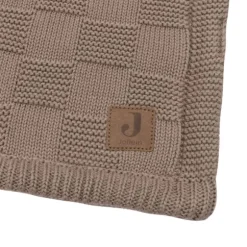 Jollein Deken Wieg - Box Knit/Velvet - 75 x 100 cm - Warm Sand