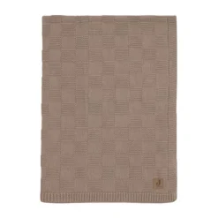 Jollein Deken Wieg - Box Knit - 75 x 100 cm - Warm Sand
