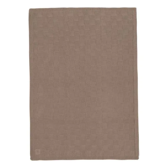 Jollein Deken Wieg - Box Knit - 75 x 100 cm - Warm Sand