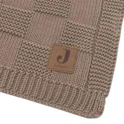 Jollein Deken Wieg - Box Knit - 75 x 100 cm - Warm Sand