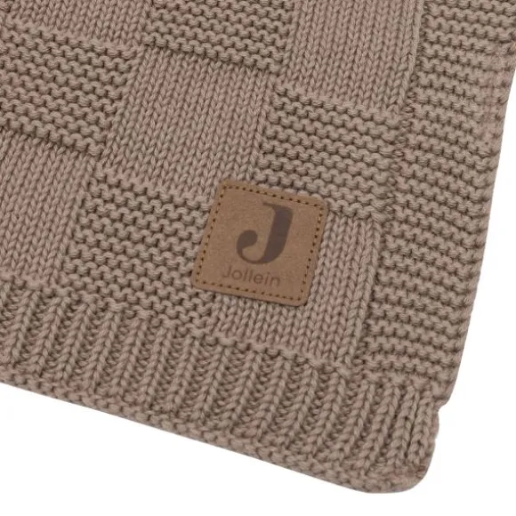 Jollein Deken Wieg - Box Knit - 75 x 100 cm - Warm Sand