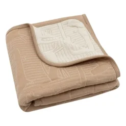 Jollein Jungle Jambo Wiegdeken - 75 x 100 cm - Biscuit / Oatmeal