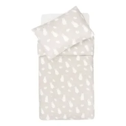 Jollein Miffy en snuffy Dekbedovertrek - Nougat - 100 x 140 cm