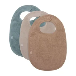 Jollein Slab - 3 Pack - Badstof - Sea Green / Nougat / Biscuit