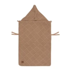 Jollein Voetenzak 3/5 Punts - Groep 0+ - Check Knit - Biscuit