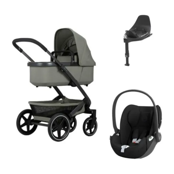 Joolz Geo 3 Kinderwagen 4-in-1 Sage Green | Cybex Cloud T | Cybex Base T
