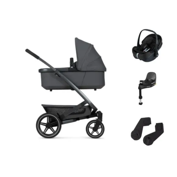 Joolz Geo 3 Kinderwagen - Sandy Taupe | Joolz X Maxi-Cosi Autostoeltje - Sandy Taupe | Maxi-Cosi FamilyFix 360 Pro