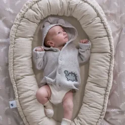 Julius Zöllner Muslin Babynestje NIDO - Sand