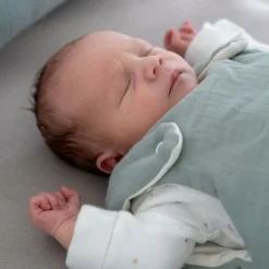 Julius Zöllner Muslin Babyslaapzak - Groen - Maat 62/68