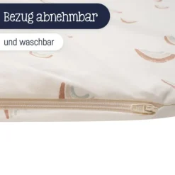 Julius Zöllner Organic Voedingskussen Hoes Nappi – Roze – Birdy – 190 cm