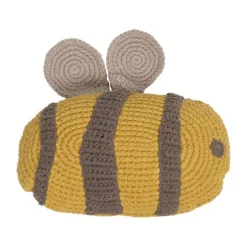 Kidsdepot Kussen - Bee - Geel/Bruin