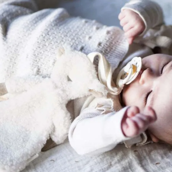 Kidslabel Speendoek Schaap - Charlie - Teddy