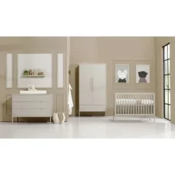 Kidsmill Amy Babykamer Oatmeal | Bed 60 x 120 cm + Commode Breed
