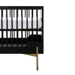Kidsmill Boutique Babybed Zwart / Brass 60 x 120 cm