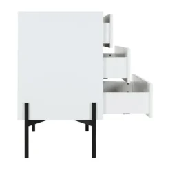 Kidsmill Boutique Babykamer Wit / Zwart | Bed 60 x 120 cm + Commode