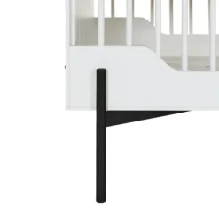Kidsmill Boutique Babykamer Wit / Zwart | Bed 60 x 120 cm + Commode