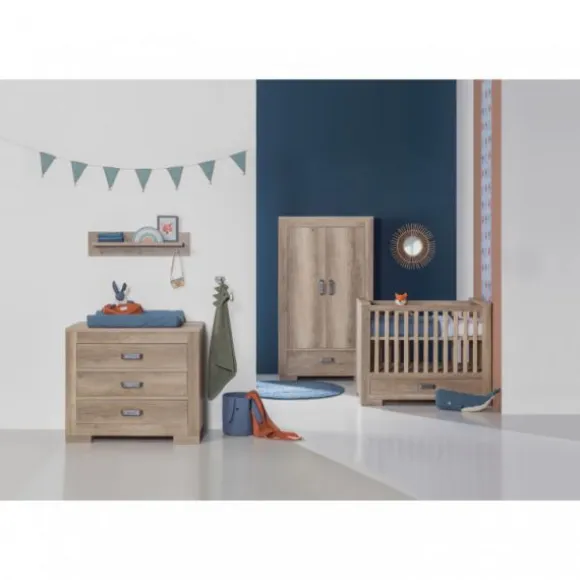 Kidsmill Brent Kledingkast 2-Deurs Oldwood